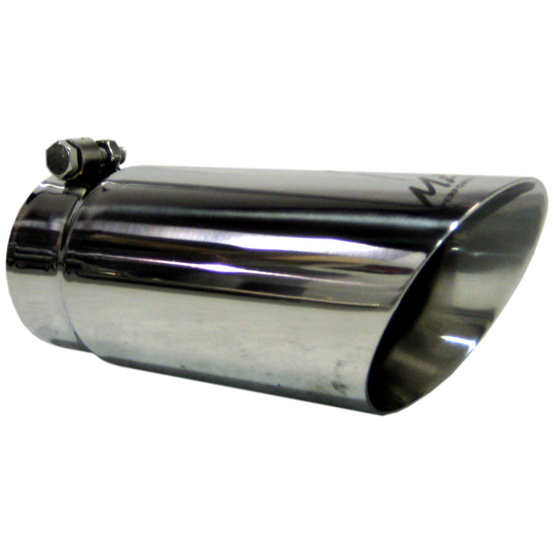 MBRP Steel Tubing MBRP Universal Tip 3in O.D. Dual Wall Angled 4 inlet 10 length