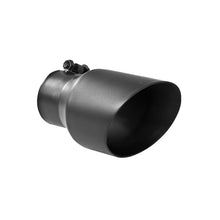 Load image into Gallery viewer, MBRP Tips MBRP Universal Tip 4.5in OD 3in Inlet 8in Length Dual Walled Angled Exhaust Tip - Black