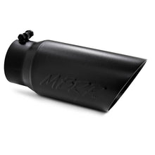 Load image into Gallery viewer, MBRP Tips MBRP Universal Tip 5 O.D. Dual Wall Angled 4 inlet 12 length - Black Finish