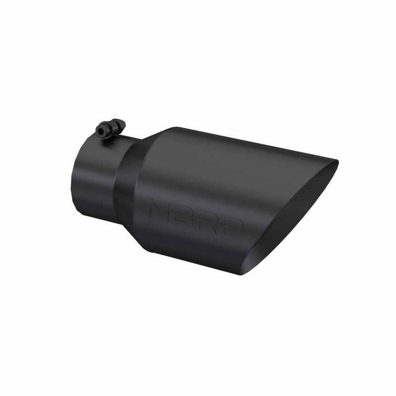 MBRP Tips MBRP Universal Tip 6 O.D. Dual Wall Angled 4 inlet 12 length - Black Finish