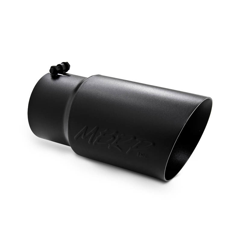 MBRP Tips MBRP Universal Tip 6 O.D. Dual Wall Angled 5 inlet 12 length - Black Finish