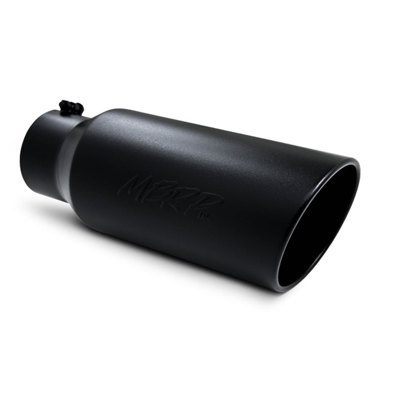 MBRP Tips MBRP Universal Tip 7in O.D. Rolled End 5in inlet 18in length Black