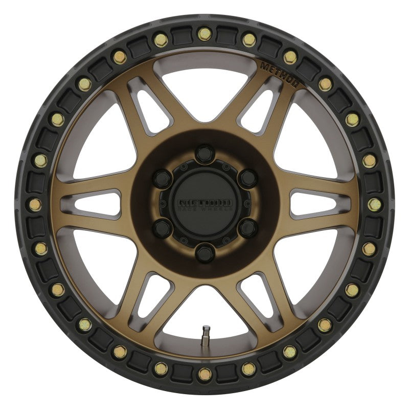 Method Wheels Wheels - Cast Method MR106 Beadlock 17x9 -44mm Offset 5x5 71.5mm CB Method Bronze w/BH-H24125 Wheel