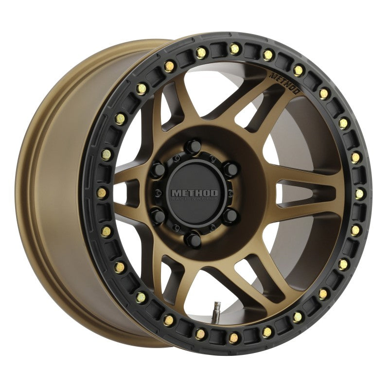 Method Wheels Wheels - Cast Method MR106 Beadlock 17x9 -44mm Offset 6x5.5 108mm CB Method Bronze w/BH-H24125 Wheel