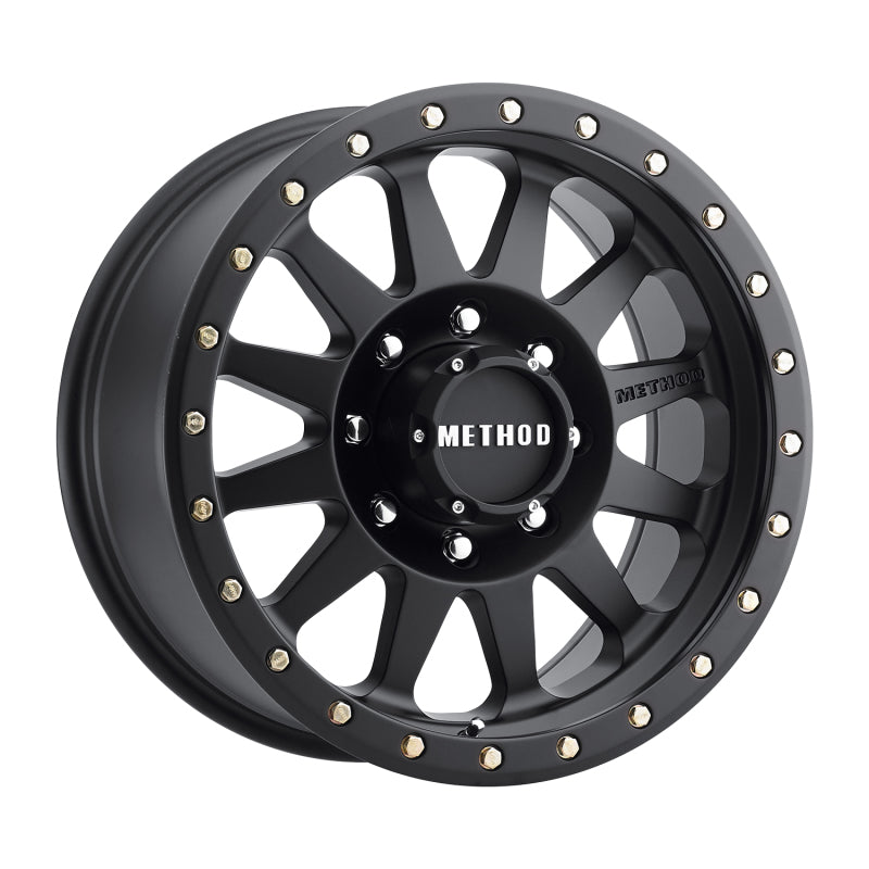 Method Wheels Wheels - Cast Method MR304 Double Standard 17x8.5 0mm Offset 8x6.5 130.81mm CB Matte Black Wheel