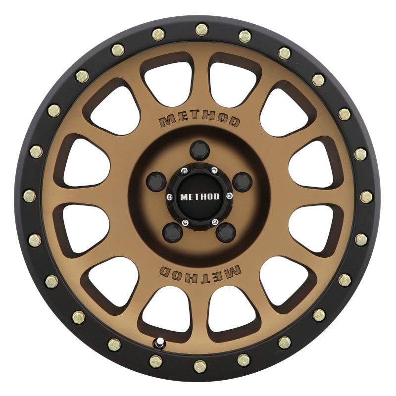 Method Wheels Wheels - Cast Method MR305 NV 17x8.5 0mm Offset 5x150 116.5mm CB Method Bronze/Black Street Loc Wheel
