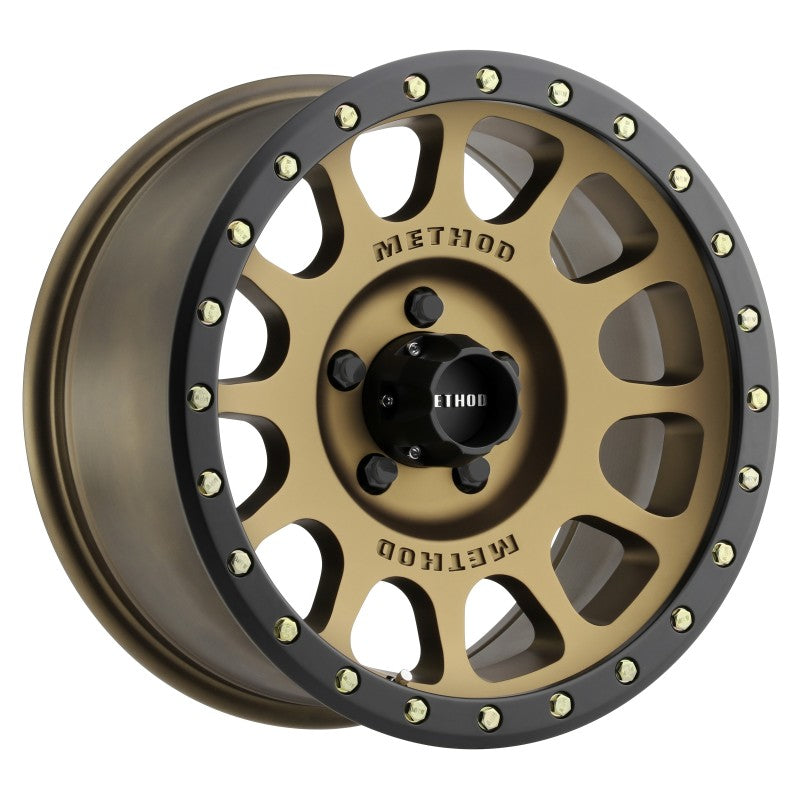 Method Wheels Wheels - Cast Method MR305 NV 18x9 0mm Offset 5x150 116.5mm CB Method Bronze/Black Street Loc Wheel