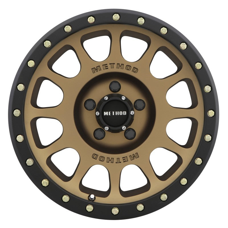 Method Wheels Wheels - Cast Method MR305 NV 18x9 0mm Offset 5x150 116.5mm CB Method Bronze/Black Street Loc Wheel