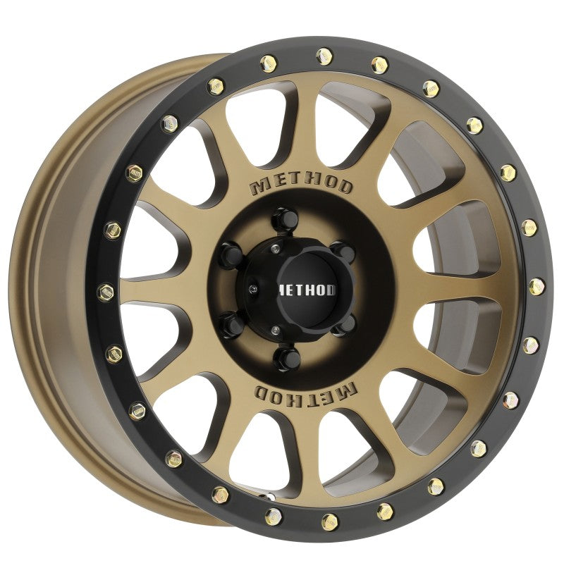 Method Wheels Wheels - Cast Method MR305 NV 18x9 0mm Offset 6x5.5 108mm CB Method Bronze/Black Street Loc Wheel