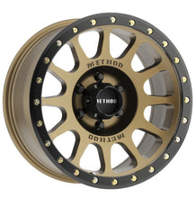 Load image into Gallery viewer, Method Wheels Wheels - Cast Method MR305 NV 18x9 0mm Offset 6x5.5 108mm CB Method Bronze/Black Street Loc Wheel