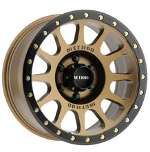 Load image into Gallery viewer, Method Wheels Wheels - Cast Method MR305 NV 18x9 -12mm Offset 6x5.5 108mm CB Method Bronze/Black Street Loc Wheel