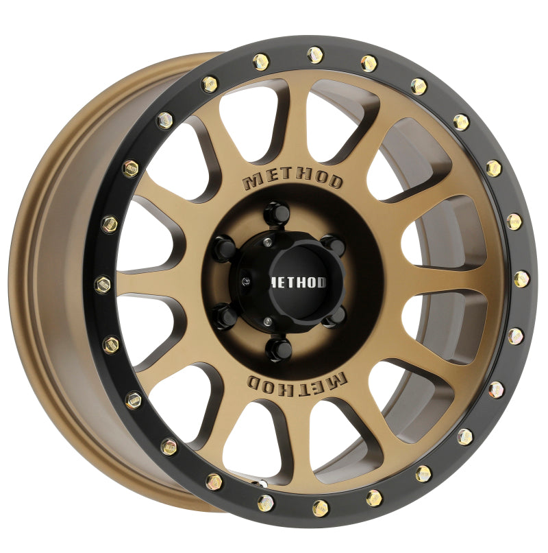 Method Wheels Wheels - Cast Method MR305 NV 18x9 -12mm Offset 6x5.5 108mm CB Method Bronze/Black Street Loc Wheel