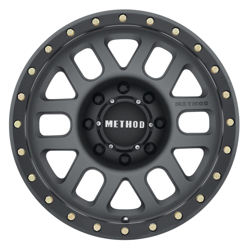 Method Wheels Wheels - Cast Method MR309 Grid 18x9 +18mm Offset 8x6.5 130.81mm CB Titanium/Black Street Loc Wheel