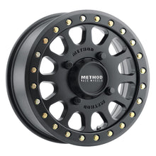 Load image into Gallery viewer, Method Wheels Wheels - Cast Method MR401 UTV Beadlock 15x6 / 5+1/53mm Offset / 4x156 / 132mm CB Matte Black Wheel