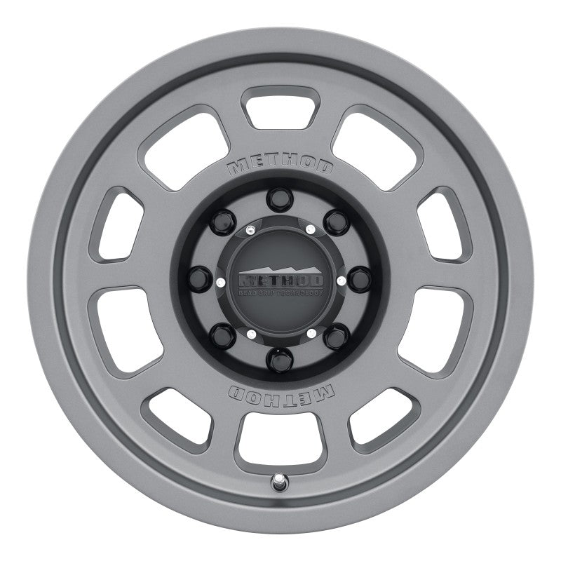 Method Wheels Wheels - Cast Method MR705 17x8.5 0mm Offset 8x6.5 130.81mm CB Titanium Wheel