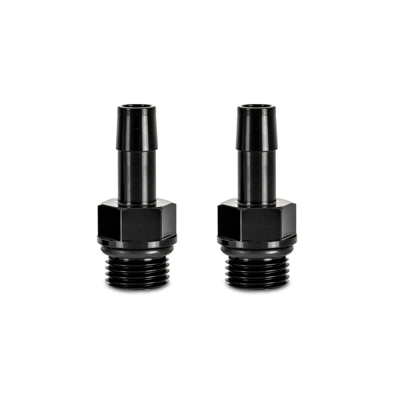 Mishimoto Fittings Mishimoto 2pcs M16x1.5 3/8in Aluminum Catch Can Fitting Black