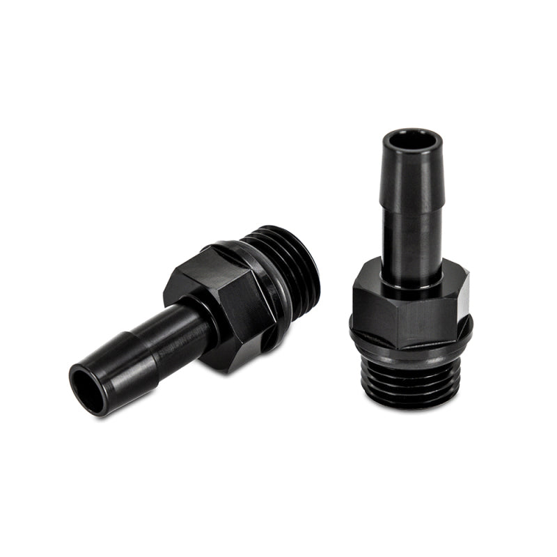 Mishimoto Fittings Mishimoto 2pcs M16x1.5 3/8in Aluminum Catch Can Fitting Black