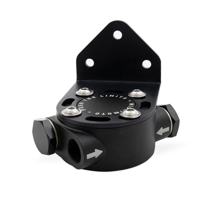 Mishimoto Fittings Mishimoto 3/4 - 16 Thread Remote Oil Filter Mount - Black