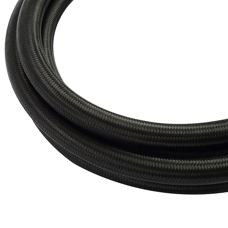 Mishimoto Oil Line Kits Mishimoto 6Ft Stainless Steel Braided Hose w/ -6AN Fittings - Black