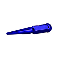 Load image into Gallery viewer, Mishimoto Lug Nuts Mishimoto Mishimoto Steel Spiked Lug Nuts M14 x 1.5 24pc Set Blue