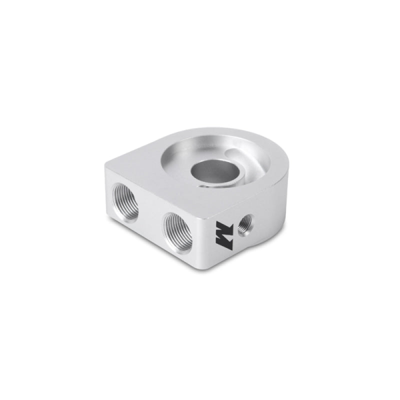 Mishimoto Oil Filter Blocks Mishimoto Silver M20 Oil Sandwich Plate