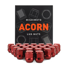 Load image into Gallery viewer, Mishimoto Lug Nuts Mishimoto Steel Acorn Lug Nuts M14 x 1.5 - 24pc Set - Red