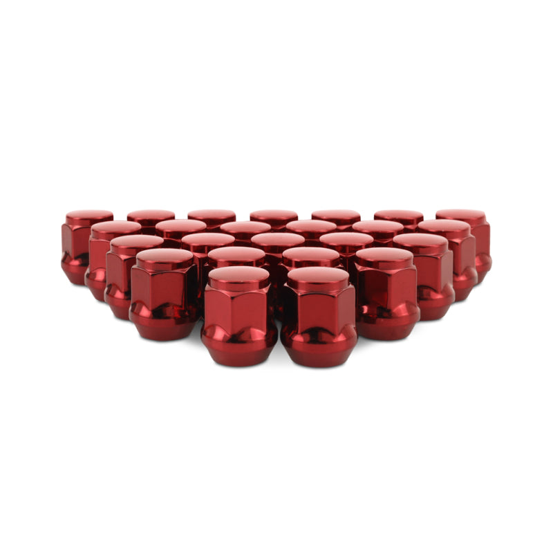 Mishimoto Lug Nuts Mishimoto Steel Acorn Lug Nuts M14 x 1.5 - 24pc Set - Red