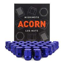 Load image into Gallery viewer, Mishimoto Lug Nuts Mishimoto Steel Acorn Lug Nuts M14 x 1.5 - 32pc Set - Blue
