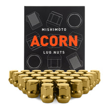 Load image into Gallery viewer, Mishimoto Lug Nuts Mishimoto Steel Acorn Lug Nuts M14 x 1.5 - 32pc Set - Gold