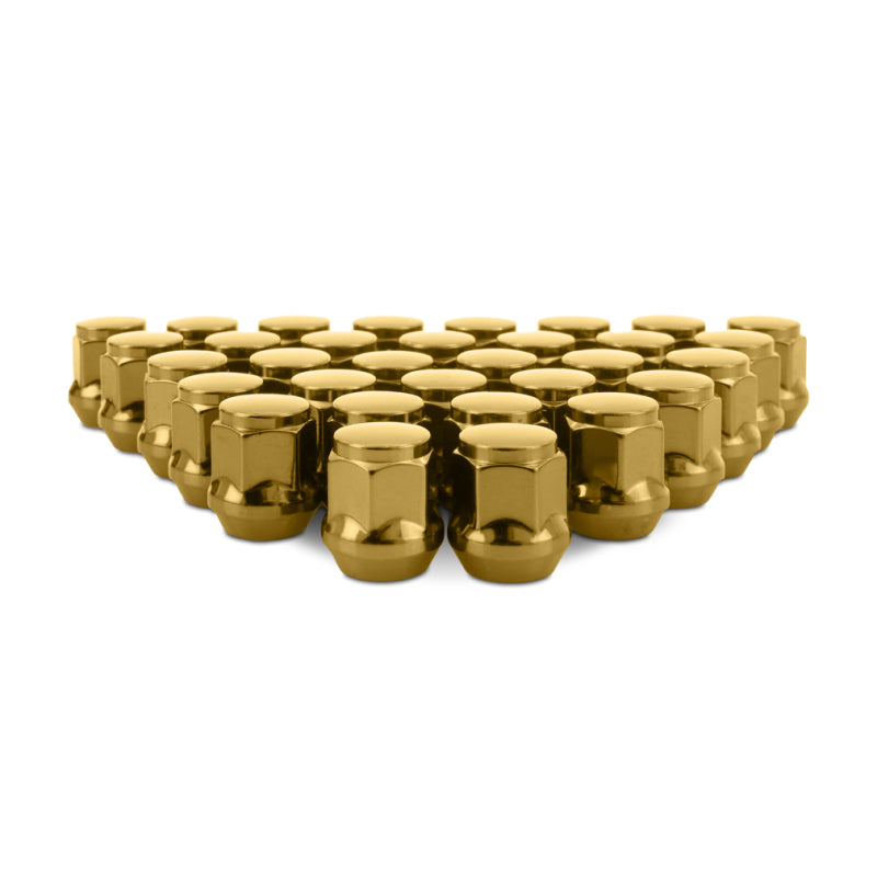 Mishimoto Lug Nuts Mishimoto Steel Acorn Lug Nuts M14 x 1.5 - 32pc Set - Gold
