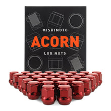 Load image into Gallery viewer, Mishimoto Lug Nuts Mishimoto Steel Acorn Lug Nuts M14 x 1.5 - 32pc Set - Red