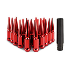Load image into Gallery viewer, Mishimoto Lug Nuts Mishimoto Steel Spiked Lug Nuts M12x1.5 20pc Set - Red