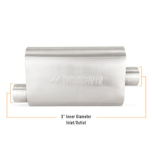 Load image into Gallery viewer, Mishimoto Muffler Mishimoto Universal Muffler with 3.0in Offset Inlet/Outlet - Brushed