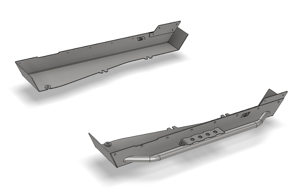 Motobilt Rocker Guards 15 Inch Stretch Rockers w/Tube Step for Jeep YJ Motobilt - MB1177-S - Motobilt