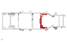 Load image into Gallery viewer, Motobilt Suspension Kit 4 Link Front Suspension Brackets With Transmission Crossmember For 12-18 Jeep JKU Bare Steel Motobilt - MB7004 - Motobilt