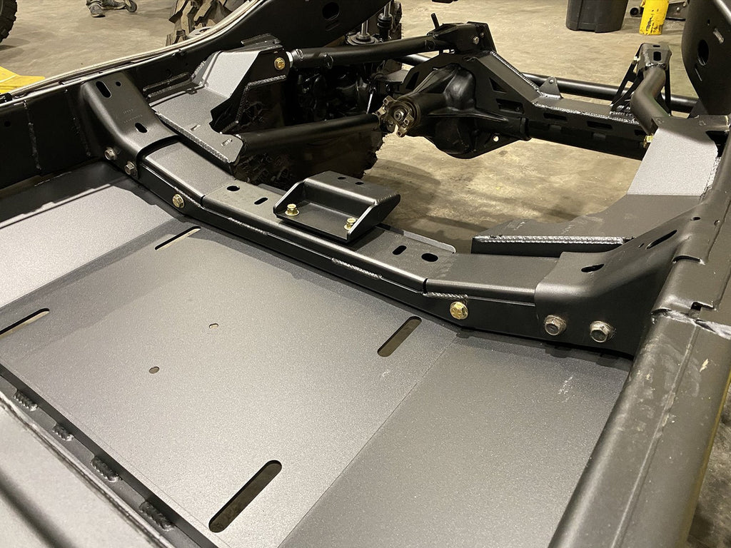 Motobilt Suspension Kit 4 Link Suspension Bracket Kit With Skid Plate For 07-11 Jeep JKU Bare Steel Motobilt - MB7000 - Motobilt