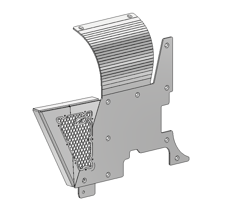 Motobilt Cowl Cover Aluminum Cowl and Mini Fender Armor for 1986-1995 Jeep Wrangler YJ - MB1230-A - Motobilt