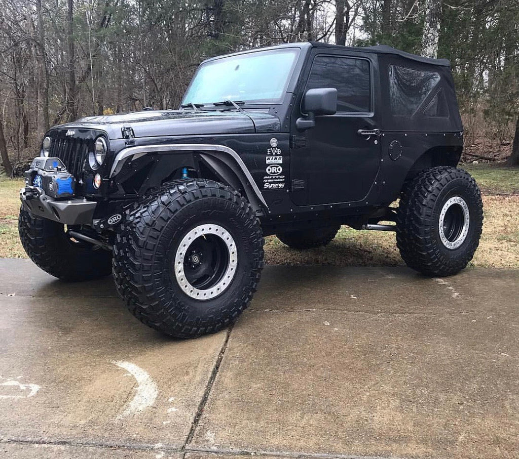 Motobilt Fenders Aluminum Crusher 2 Inch Front Fenders for Jeep JK / JKU Motobilt - MB1075-2-A - Motobilt