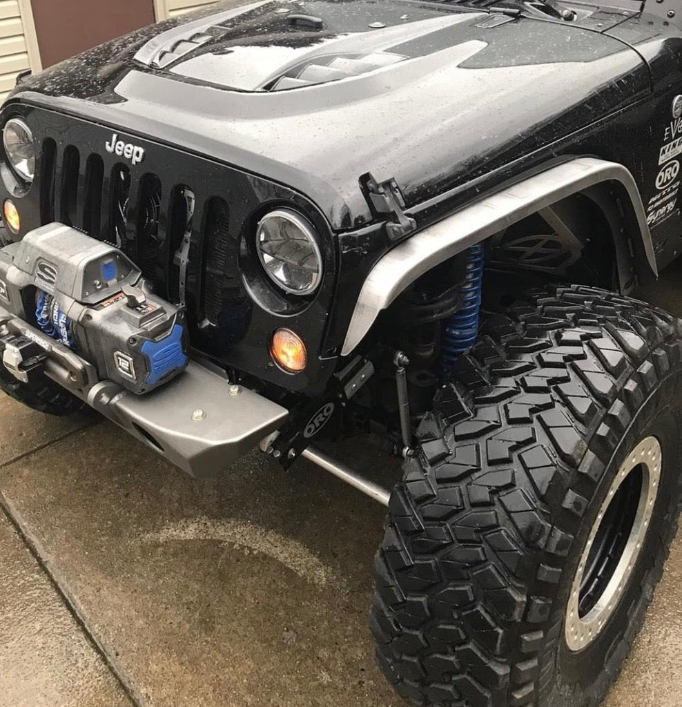 Motobilt Fenders Aluminum Crusher 2 Inch Front Fenders for Jeep JK / JKU Motobilt - MB1075-2-A - Motobilt