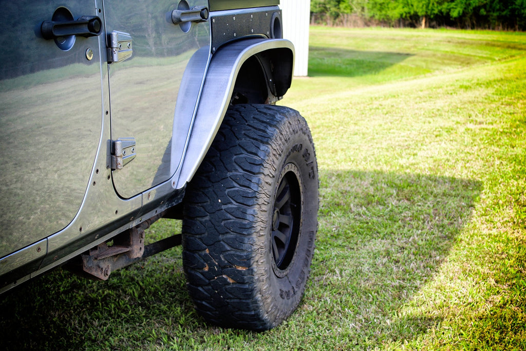 Motobilt Fenders Front and Rear 4 Inch Crusher Fender Package 07-18 Jeep Wrangler JK/JKU Motobilt - MB1076-4-1075-4 - Motobilt