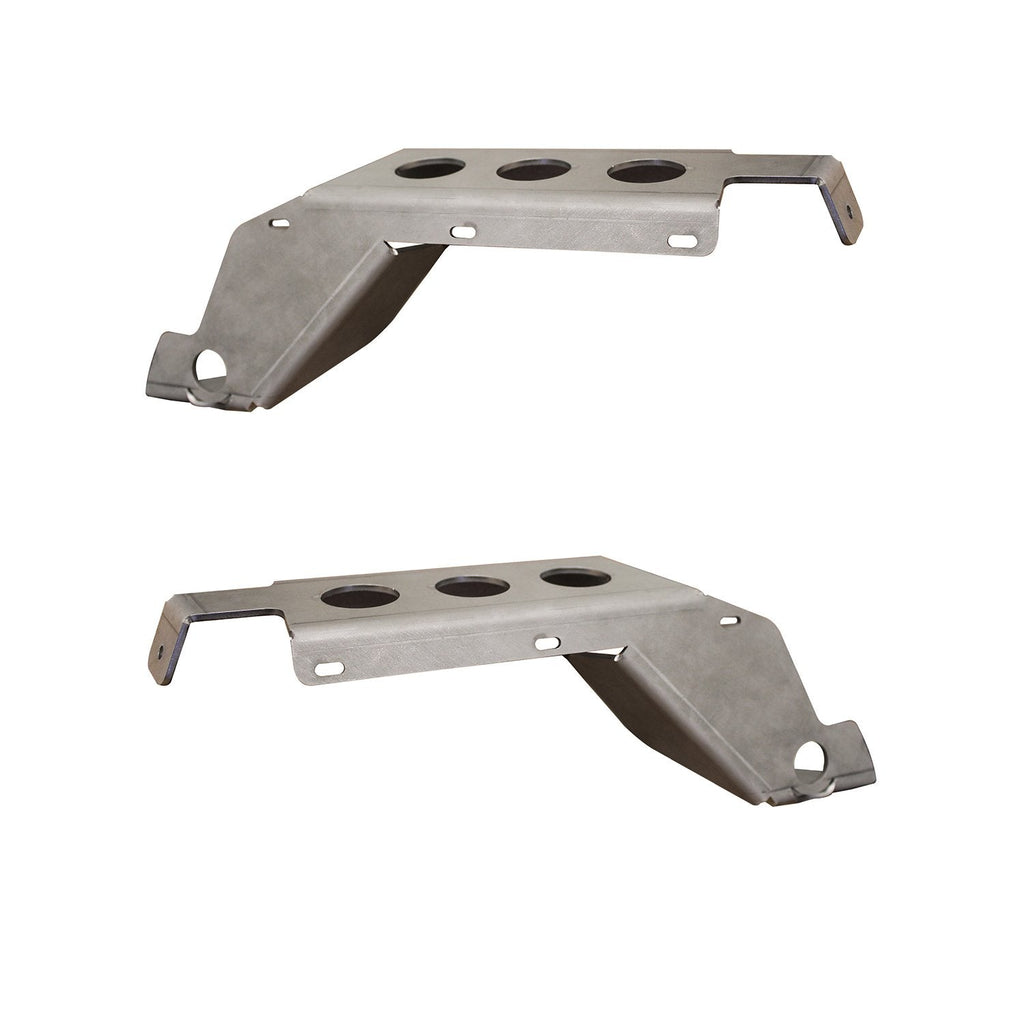 Motobilt Fenders Front Fender Chop Bracket for Jeep Non-Rubicon JL/JT - Fender Brackets with Two Pair LED Sidemarker Lights Motobilt - MB1135-NR-MB6500-2PR - Motobilt
