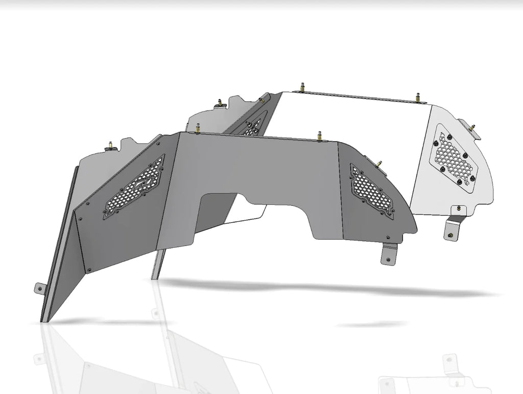 Motobilt Inner Fender Kit High Clearance Front Inner Fenders for Jeep JL/JLU/JT for 40"+ Tires