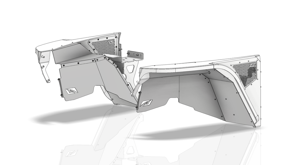 Motobilt Inner Fender Kit Highline Inner Fender Kit for Jeep YJ Motobilt - MB1208-IF - Motobilt