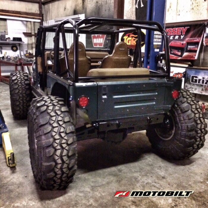 Motobilt Fender Overlay Jeep CJ / YJ High Clearance Rear Fender Tops Motobilt - MB5501 - Motobilt