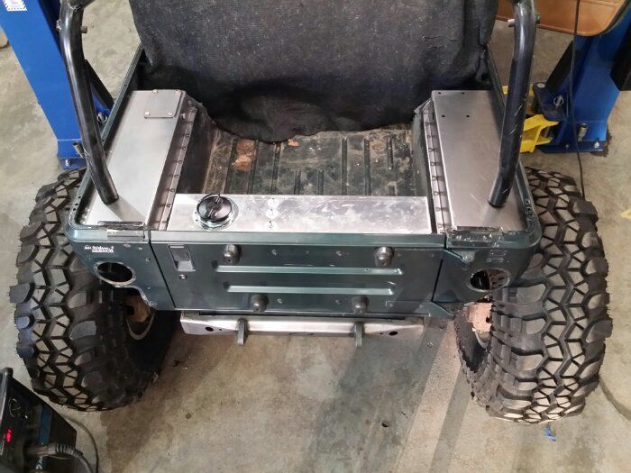 Motobilt Fender Overlay Jeep CJ / YJ High Clearance Rear Fender Tops Motobilt - MB5501 - Motobilt