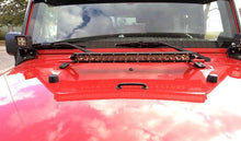 Load image into Gallery viewer, Motobilt Hood Latch Jeep JK 20 Inch LED Single Row Hood Mounts 07-18 Wrangler JK Motobilt - MB2032 - Motobilt