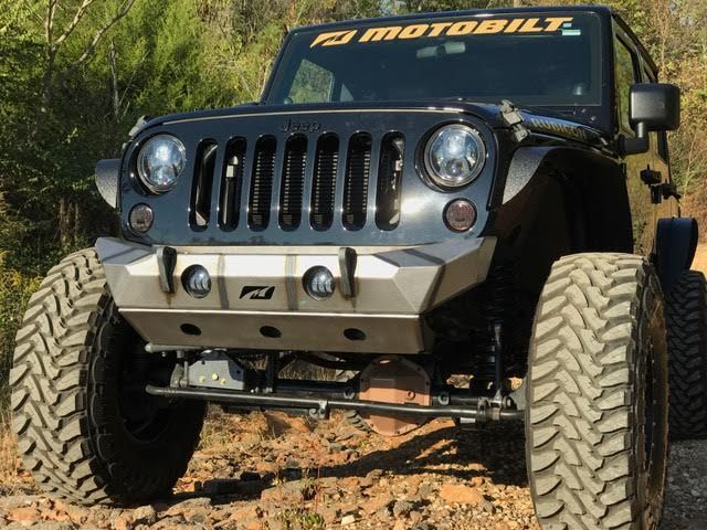 Motobilt Bumper Skid Plate Jeep JK Front Bumper Skid Plate 07-18 Wrangler JK The Hammer Motobilt - MB1036 - Motobilt