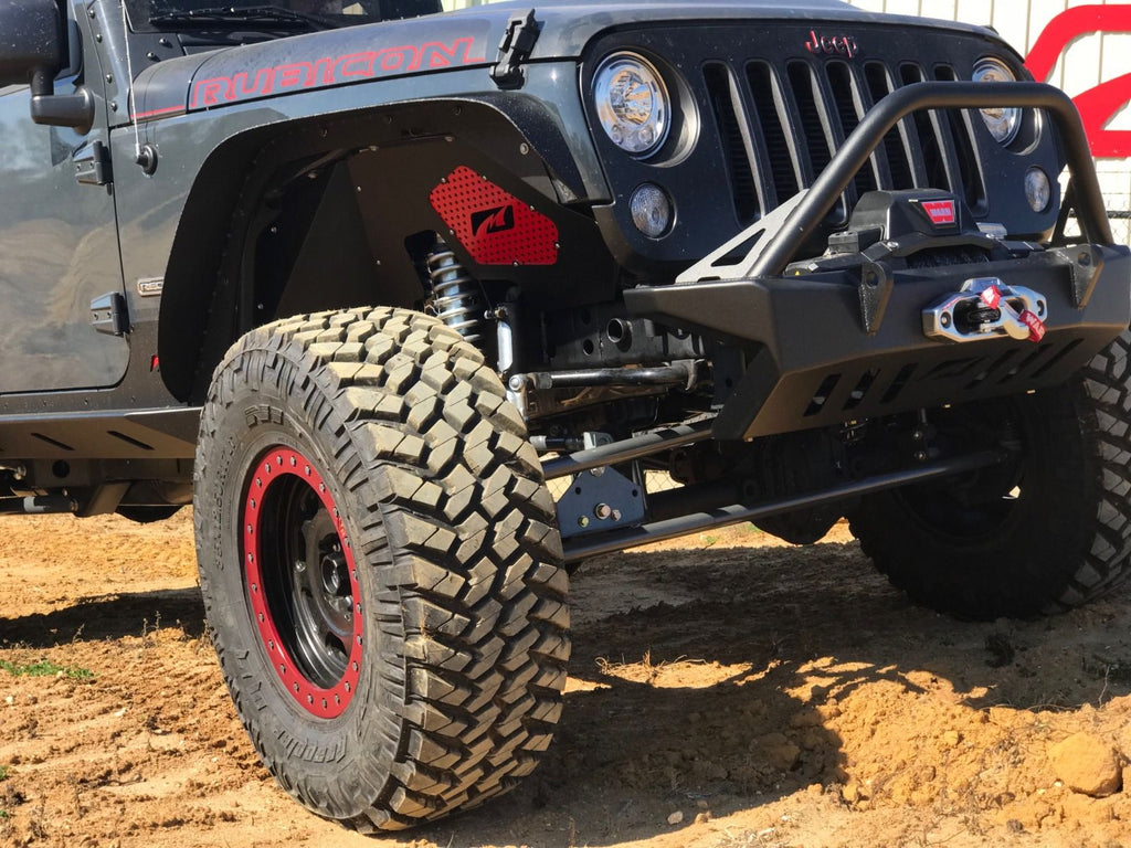 Motobilt Front Bumpers Jeep JK Front Bumper W/Stinger 07-18 Wrangler JK Crusher Series Bare Steel Motobilt - MB1011-S - Motobilt
