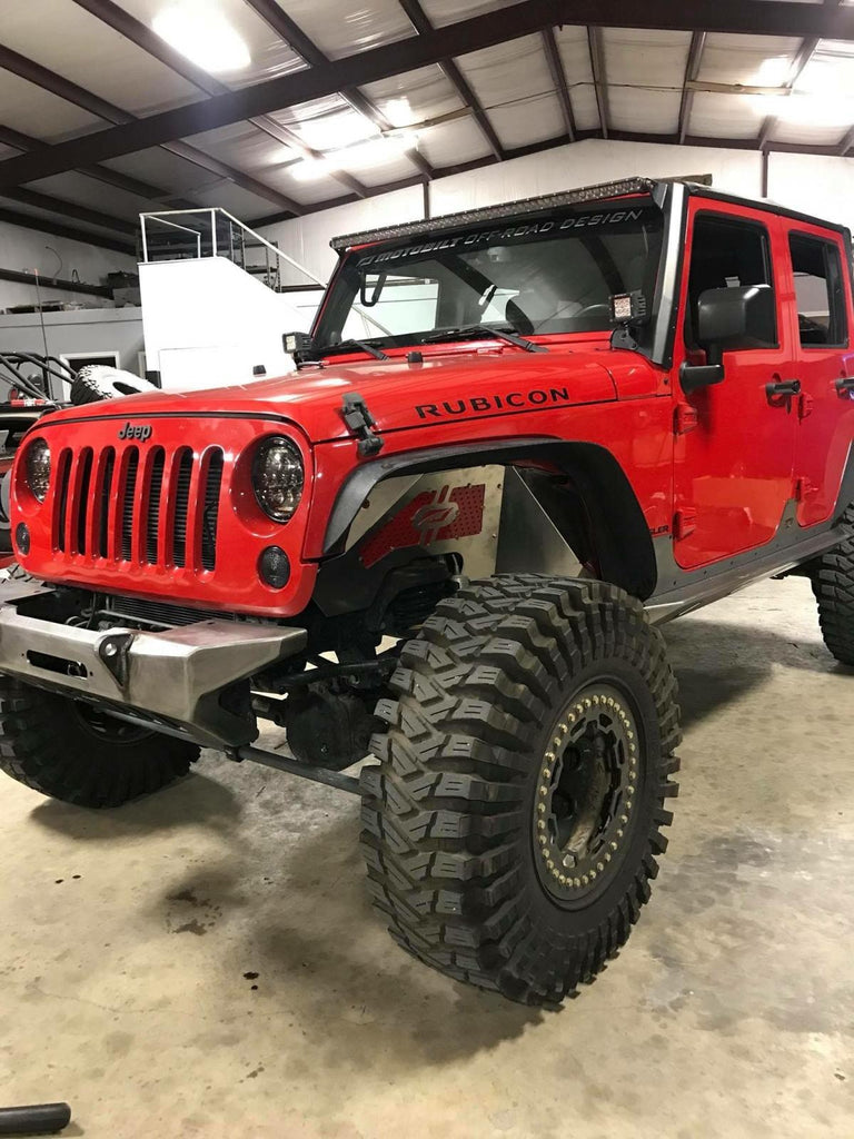 Motobilt Inner Fender Kit Jeep JK Front Inner Fenders 07-18 Wrangler JK Aluminum Motobilt - MB1070 - Motobilt
