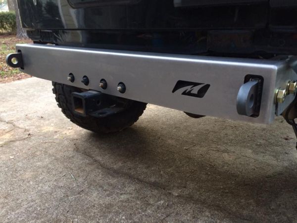 Motobilt Rear Bumpers Jeep JK Micro Rear Bumper 07-18 Wrangler JK Bare Steel Motobilt - MB1040 - Motobilt